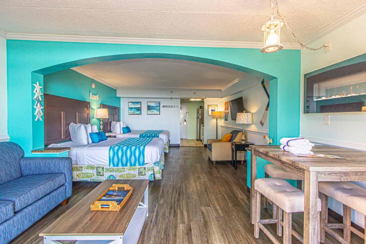 Oversized Ocean View Queen Suite With Beautiful Fireplace And Accents - Sleeps 4 Guests! Myrtle Beach Exterior photo